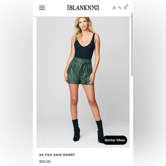 NWT! Blank NYC As You Said High Waisted Shorts - Size 24 - Picture 6 of 11